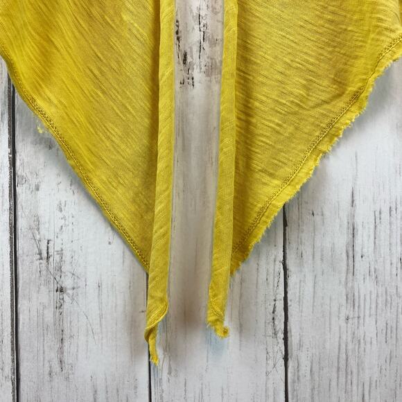 Sundry Yellow Graphic "Take A Trip" Tie Back Short Sleeve T-Shirt Size 1/Small - Picture 5 of 12